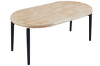 Mesa Comedor Redonda Extensible 100 - 140 - 180 cm Moon Nordish / Negro - imagen 5