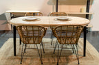 Mesa Comedor Redonda Extensible 100 - 140 - 180 cm Moon Nordish / Negro
