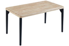Mesa Comedor Fija Moon 140x80 cm Nordish / Negro