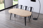 Mesa Comedor Redonda Extensible Berg 100 - 140 - 180 cm Roble - imagen 4