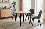 Mesa Comedor Redonda Extensible Berg-E 100-140-180 cm Roble Nordish