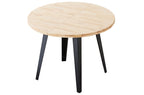 Mesa Comedor Redonda Extensible Berg-E 100-140-180 cm Roble Nordish