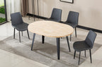 Mesa Comedor Redonda Extensible Berg-E 100-140-180 cm Roble Nordish