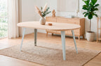 Mesa Comedor Redonda Extensible Berg-E 100-140-180 cm Roble Nordish