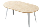 Mesa Comedor Redonda Extensible Berg-E 100-140-180 cm Roble Nordish