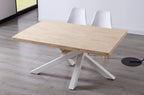 Mesa Comedor Fija Xena Roble Tapa con Forma