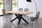 Mesa Comedor Fija Xena 180x100 cm Roble Tapa con Forma - imagen 2
