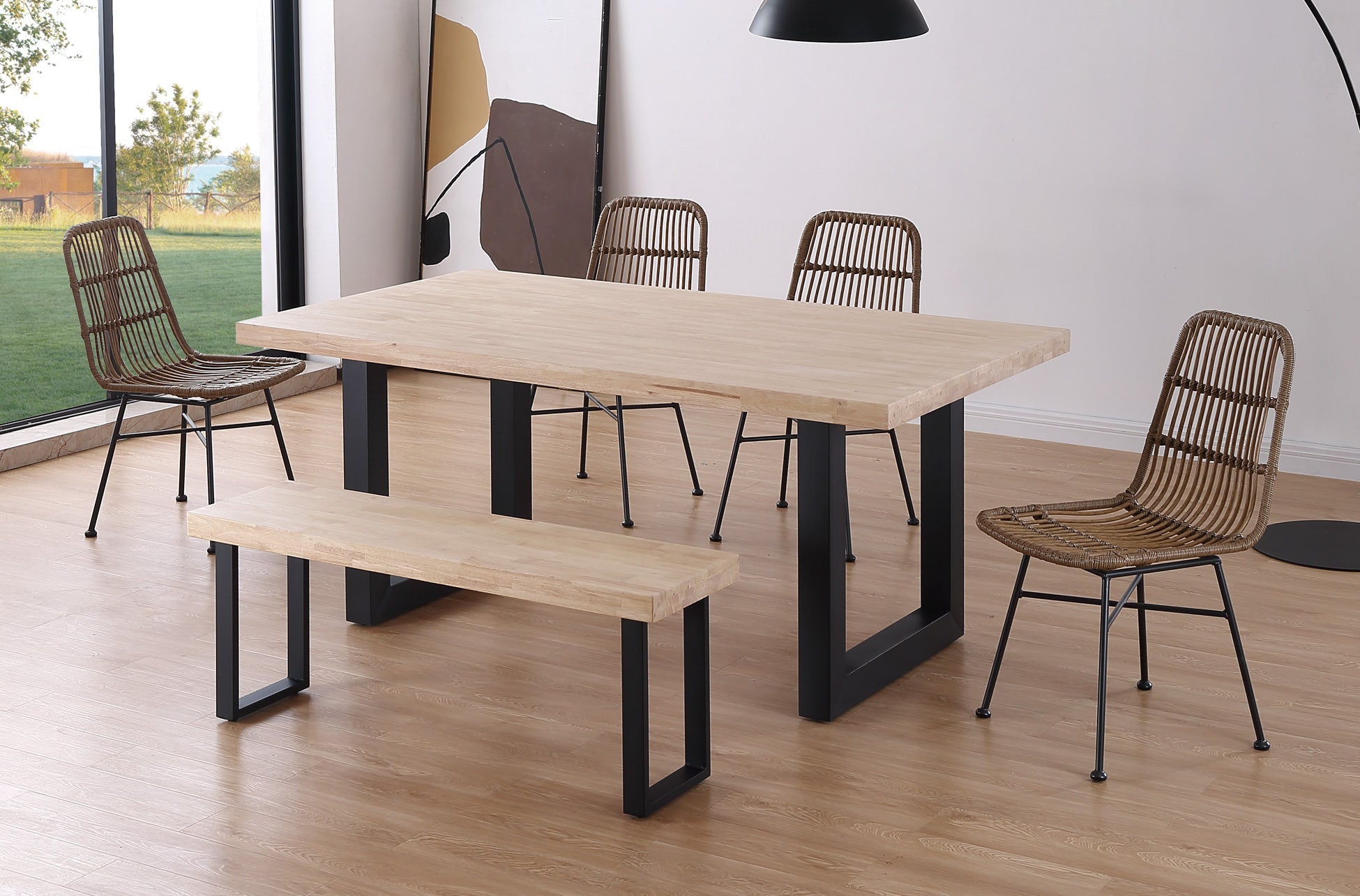 Mesa Comedor Fija Loft Roble