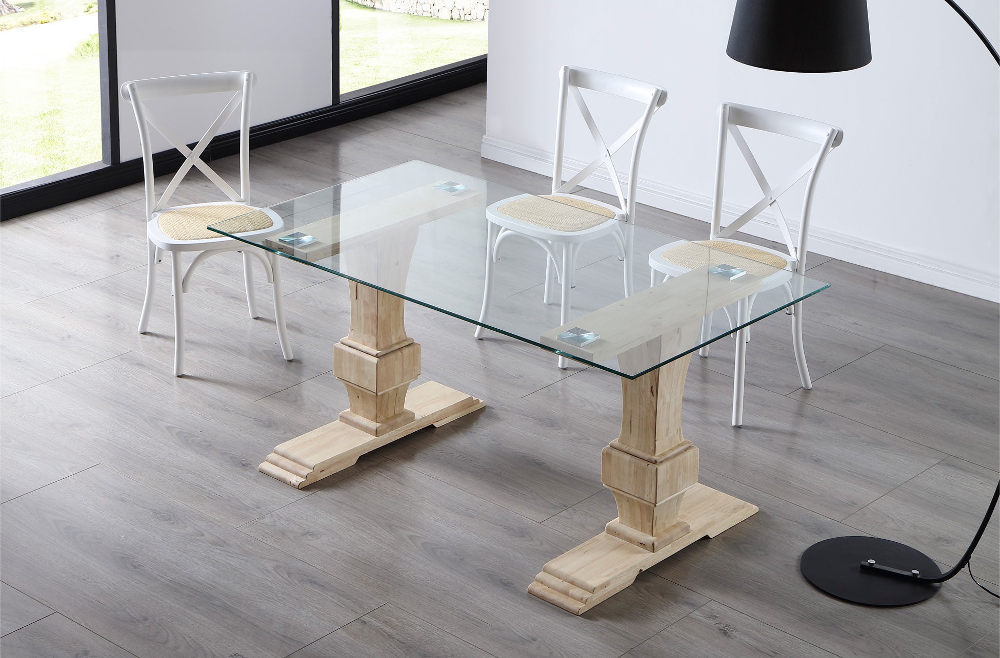 Mesa Comedor Versalles 160x90 cm Cristal / Nordish - imagen 2