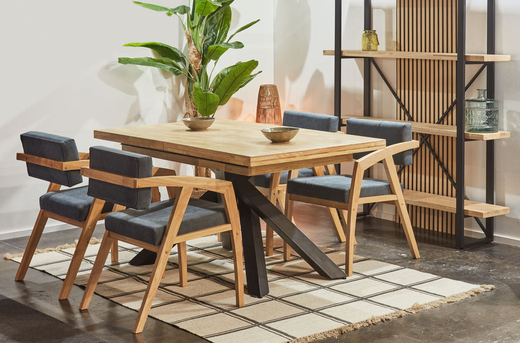 Mesa Comedor Extensible Xena 140 - 180 - 220x90 cm Roble - imagen 5