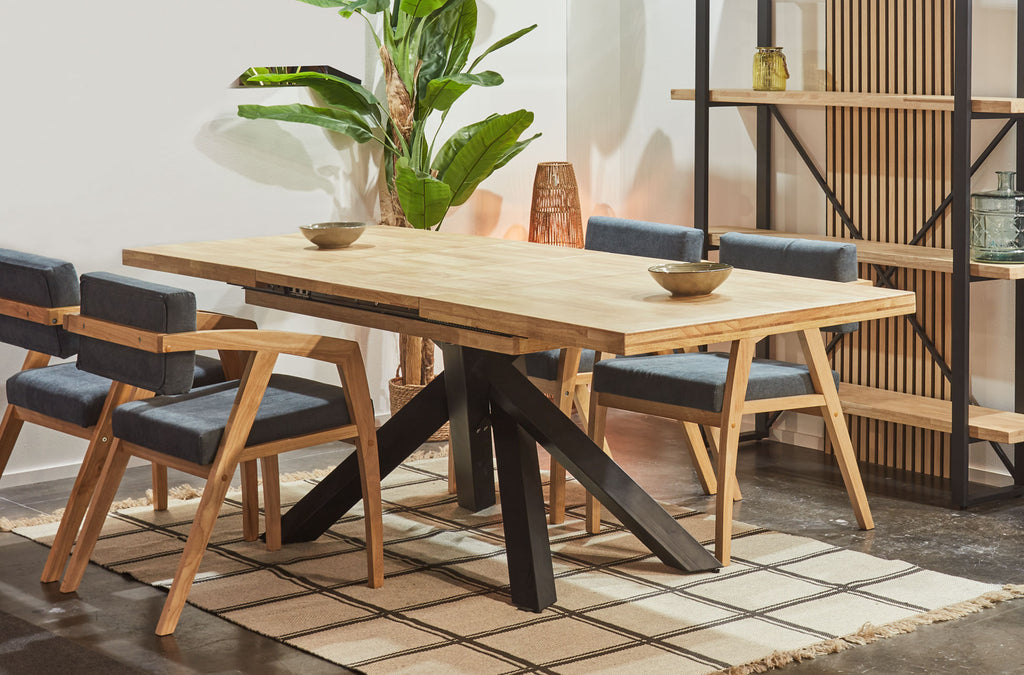 Mesa Comedor Extensible Xena 140 - 180 - 220x90 cm Roble - imagen 6