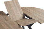 Mesa Comedor Redonda Extensible Delta 120 - 160 cm Oak
