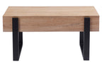 Mesa Centro Elevable 110x60 cm Industrial Oak / Negro - imagen 2