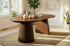 Mesa Comedor Redonda Extensible Keanu 120 - 160 - 200x120 cm - imagen 3