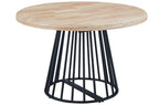 Mesa Comedor Redonda Extensible 120 - 160 - 200 cm Brad Nordish