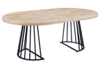 Mesa Comedor Redonda Extensible 120 - 160 - 200 cm Brad Nordish - imagen 3