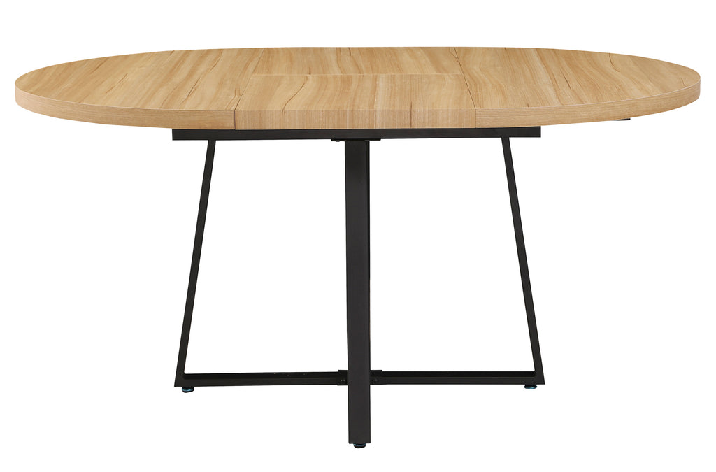 Mesa Comedor Redonda Extensible Sofia 110 - 160x110 cm Oak - imagen 3