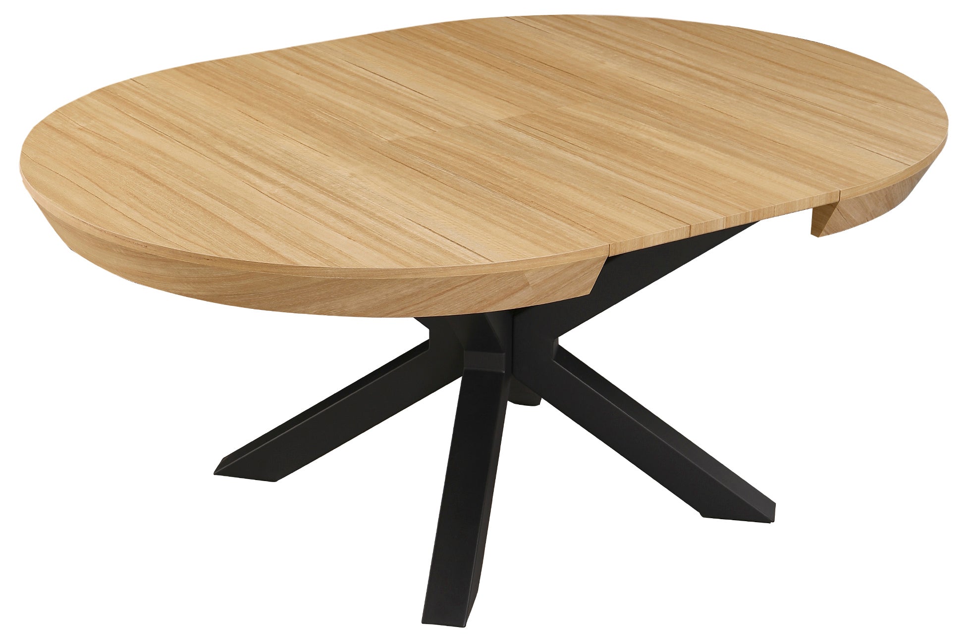 Mesa Comedor Redonda Extensible Bradley 130 - 180x130 cm Oak - imagen 2