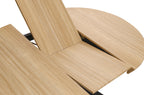 Mesa Comedor Redonda Extensible Bradley 130 - 180x130 cm Oak - imagen 4