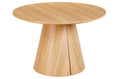 Mesa Comedor Redonda Extensible Damiano 120 - 160 - 200x120 cm Oak