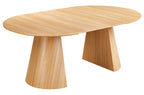 Mesa Comedor Redonda Extensible Damiano 120 - 160 - 200x120 cm Oak - imagen 4