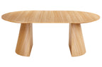 Mesa Comedor Redonda Extensible Damiano 120 - 160 - 200x120 cm Oak - imagen 5