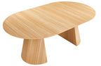 Mesa Comedor Redonda Extensible Damiano 120 - 160 - 200x120 cm Oak - imagen 6