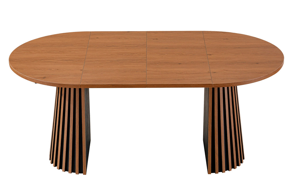 Mesa Comedor Extensible Brandon 100 - 140 - 180 cm - Nogal