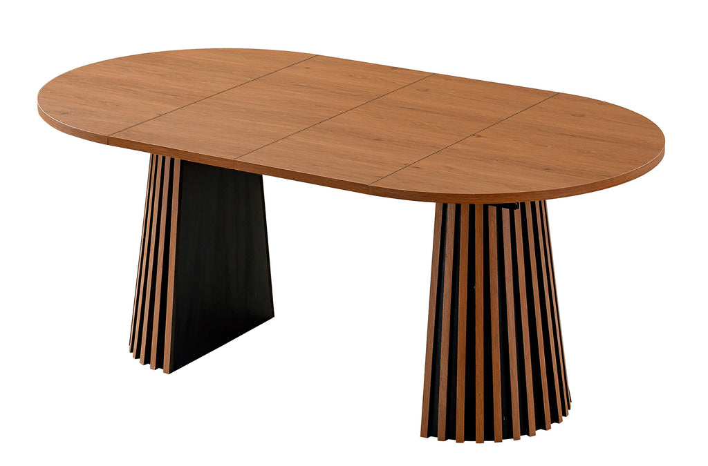 Mesa Comedor Extensible Brandon 100 - 140 - 180 cm - Nogal