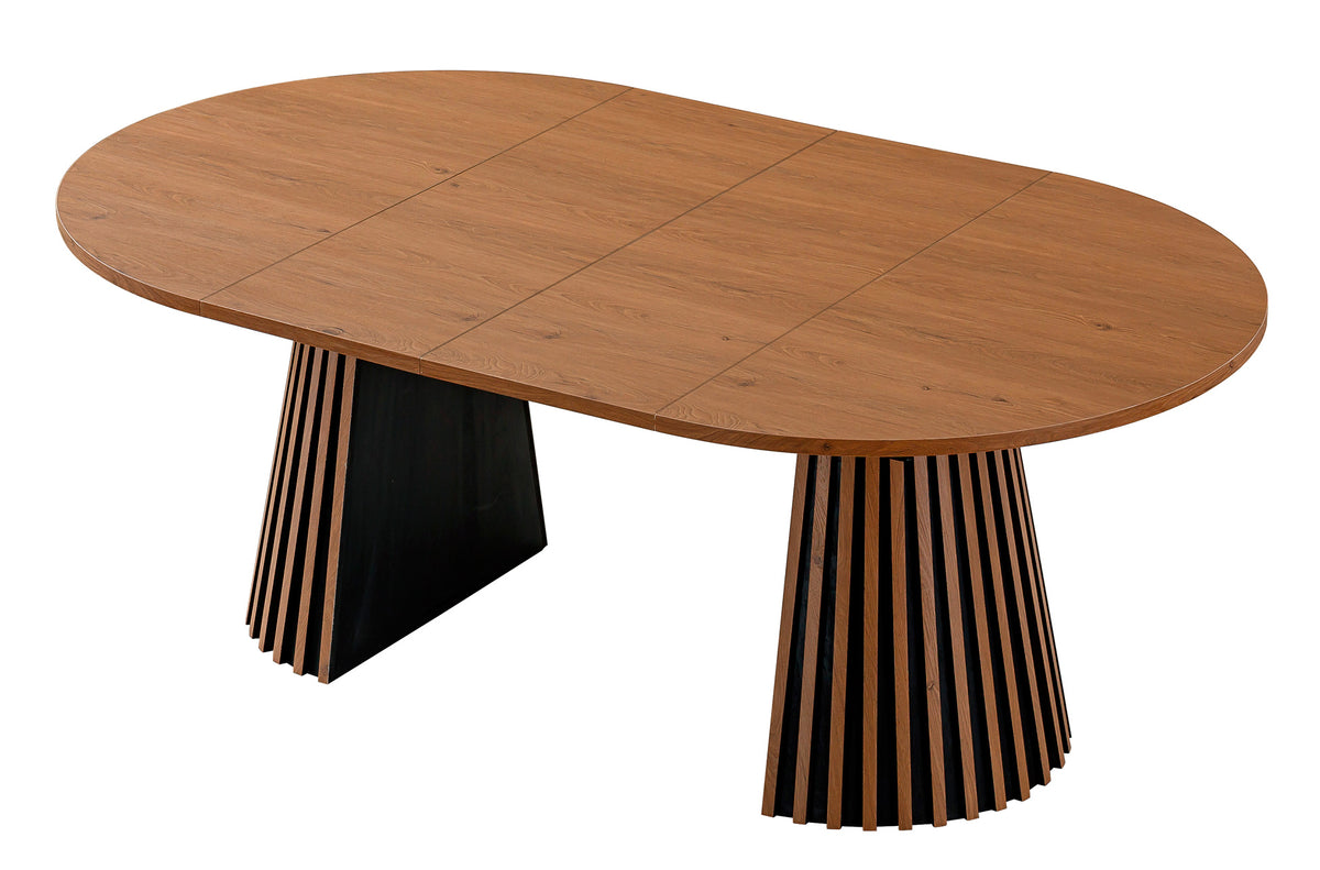 Mesa Comedor Extensible Brandon 120 - 160 - 200 cm - Nogal