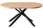 Mesa Comedor Extensible Senda 160 - 200 -240 cm Nordish / Negro - imagen 2