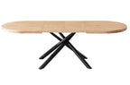Mesa Comedor Extensible Senda 160 - 200 -240 cm Nordish / Negro - imagen 4