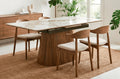 Mesa Comedor Extensible Angelina 160 - 200x90 cm Nogal / Cerámica - Nogal / Cerámica