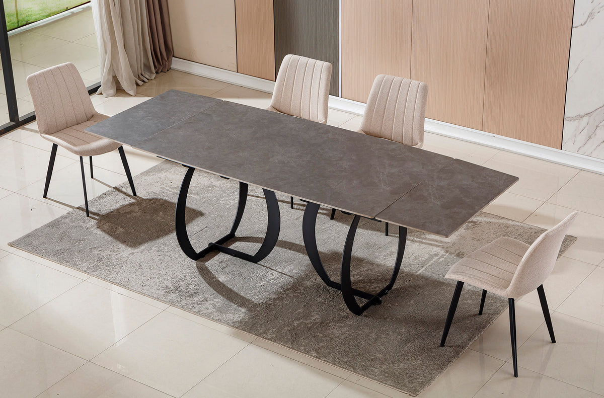 Mesa Comedor Extensible Venezia 160 - 240 cm - Gres Gris