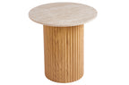Conjunto Mesas de Centro Meryl Oak / Travertino - Oak / Travertino