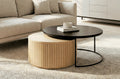 Conjunto Mesas de Centro Nido Coffee Oak / Negro - Oak / Negro
