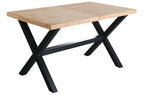Mesa Comedor Extensible X-Loft 140 - 180 - 220x90 cm Roble / Nordish / Negro