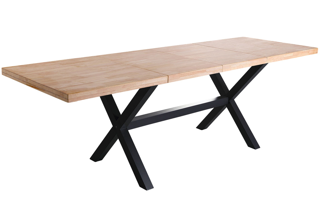 Mesa Comedor Extensible X-Loft 140 - 180 - 220x90 cm Roble / Nordish / Negro - imagen 3