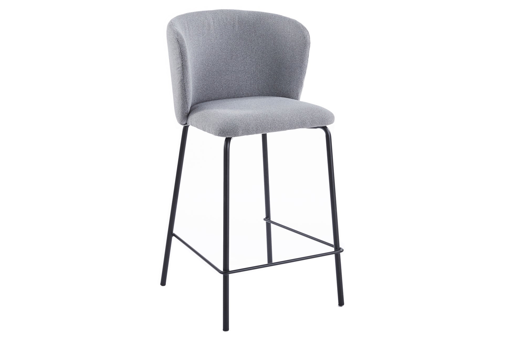Taburete Tapizado Margot Alto Asiento 65 cm Tejido