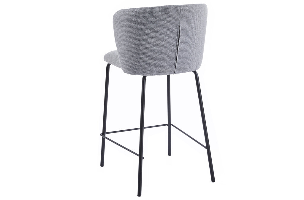 Taburete Tapizado Margot Alto Asiento 65 cm Tejido - imagen 2