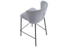Taburete Tapizado Margot Alto Asiento 75 cm Tejido - imagen 3