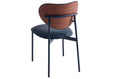Silla Comedor Eva Símil Piel Negro