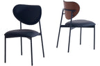 Silla Comedor Eva Símil Piel Negro - imagen 3