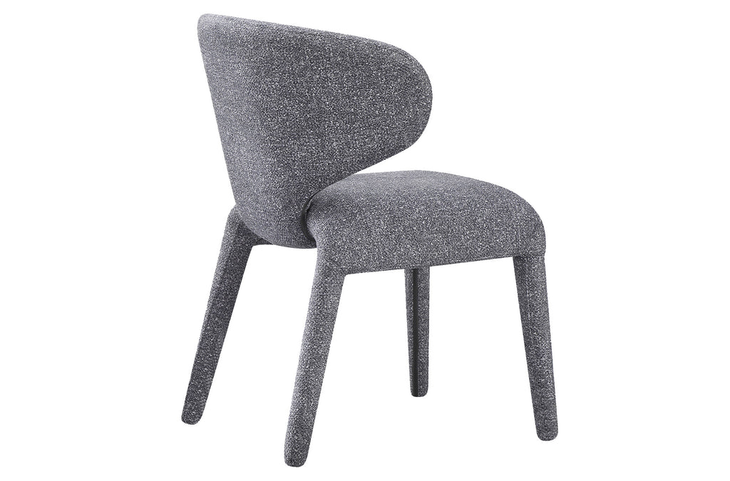 Silla Comedor Tapizada Teddy Tejido Leo (Pack 2 unidades) - Gris