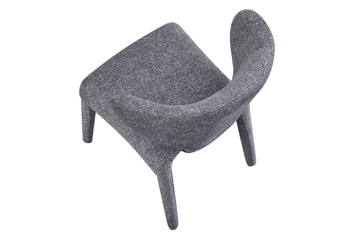 Silla Comedor Tapizada Teddy Tejido Leo (Pack 2 unidades) - Gris