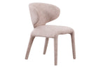 Silla Comedor Tapizada Teddy Tejido Leo (Pack 2 unidades) - Beige