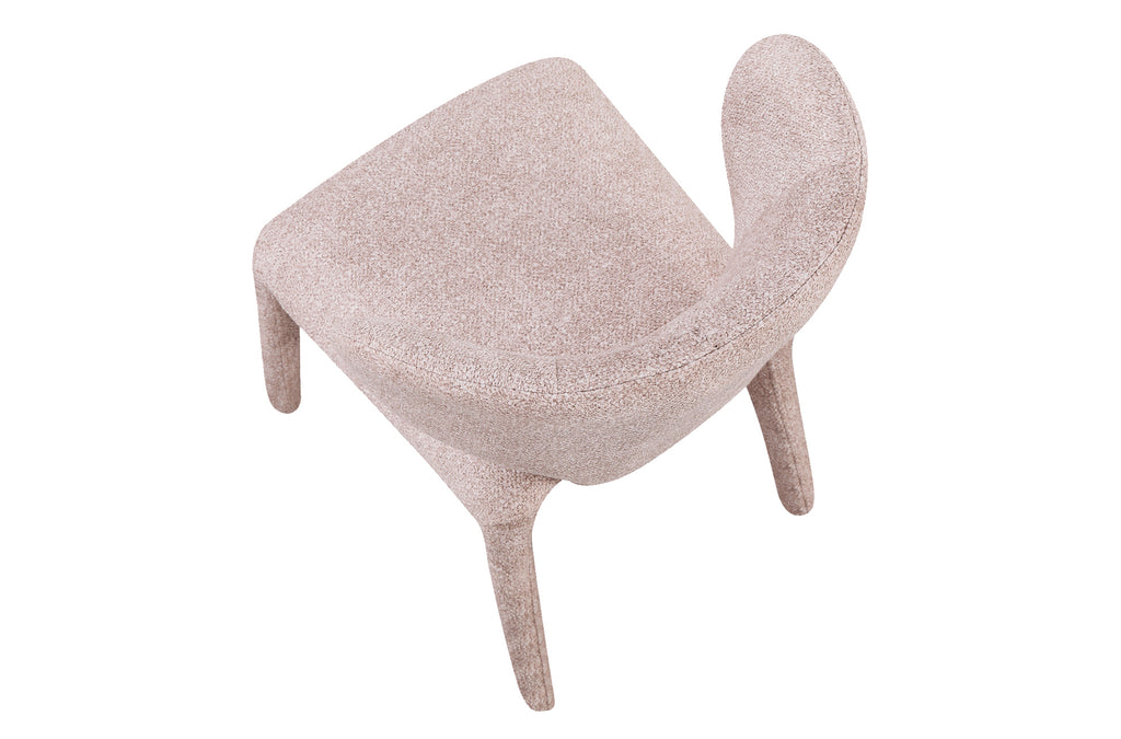 Silla Comedor Tapizada Teddy Tejido Leo (Pack 2 unidades) - Beige