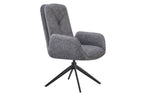 Silla Comedor Giratoria Feel Tejido Leo (Pack 2 unidades) - Gris