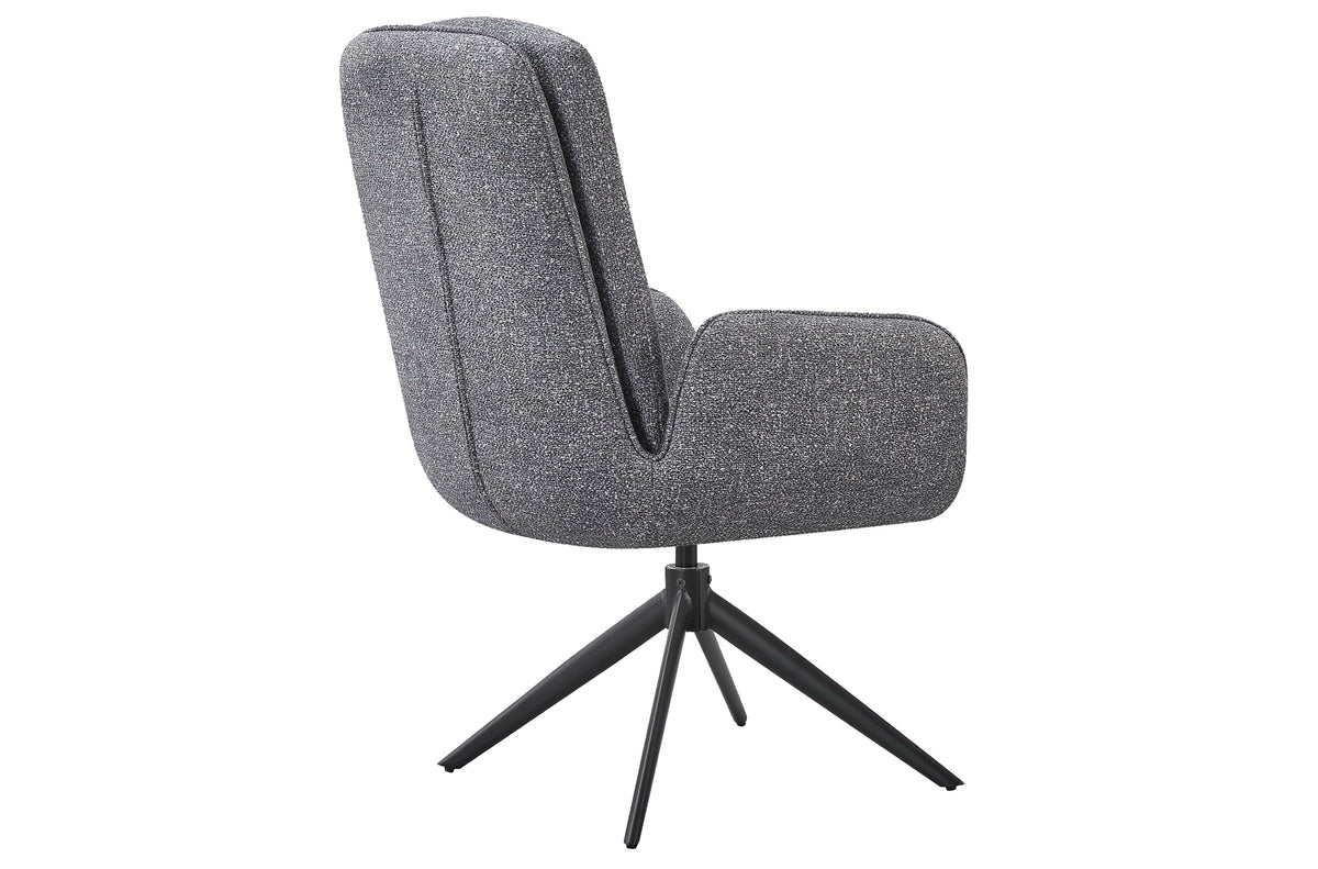 Silla Comedor Giratoria Feel Tejido Leo (Pack 2 unidades) - Gris