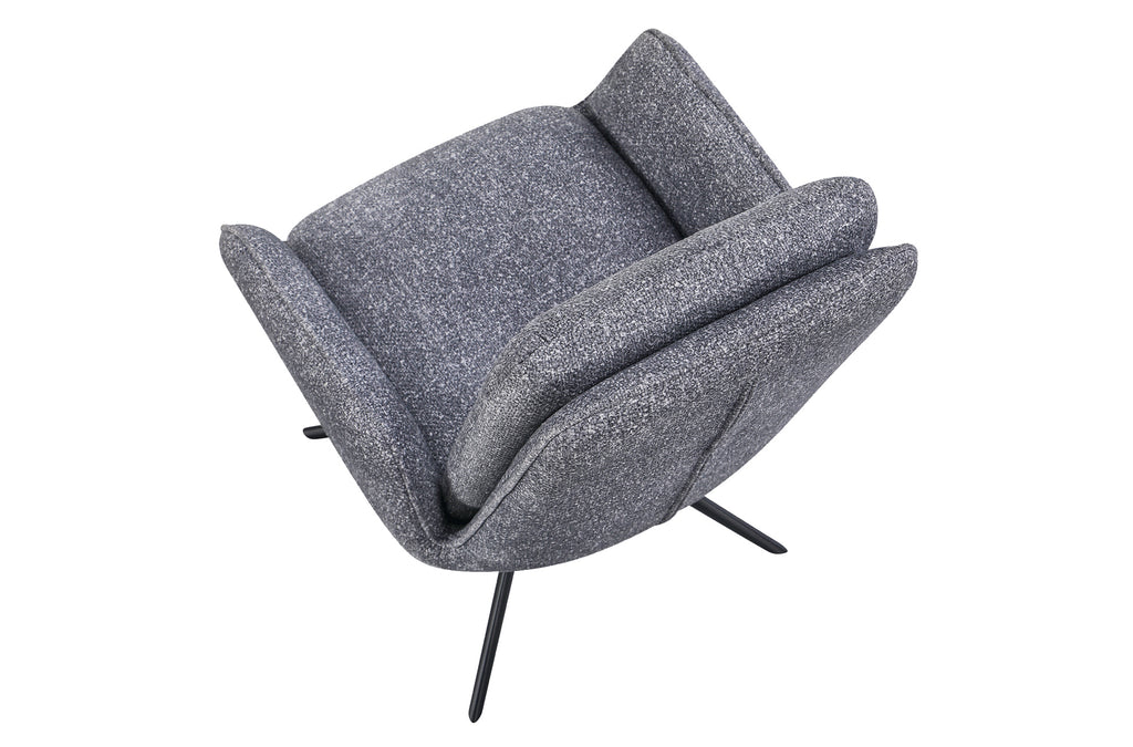 Silla Comedor Giratoria Feel Tejido Leo (Pack 2 unidades) - Gris